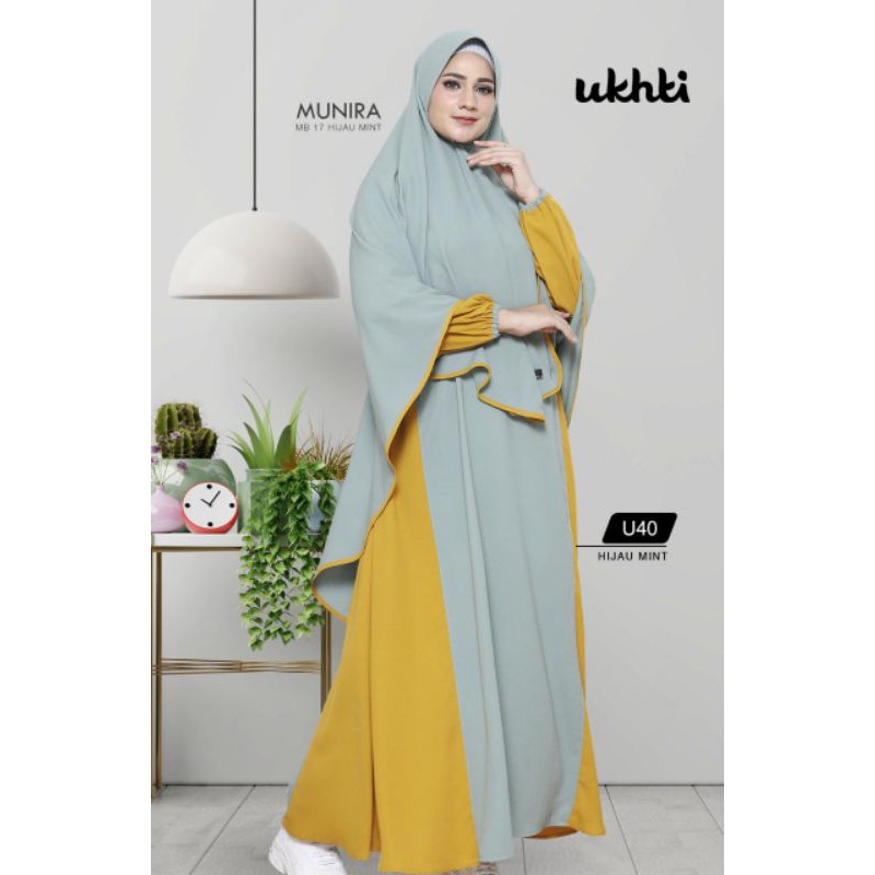 GAMIS HIJAB SYARI JUMBO WOLLYCREPE DRESS SYAR'I U40 BY UKHTI MUNIRA