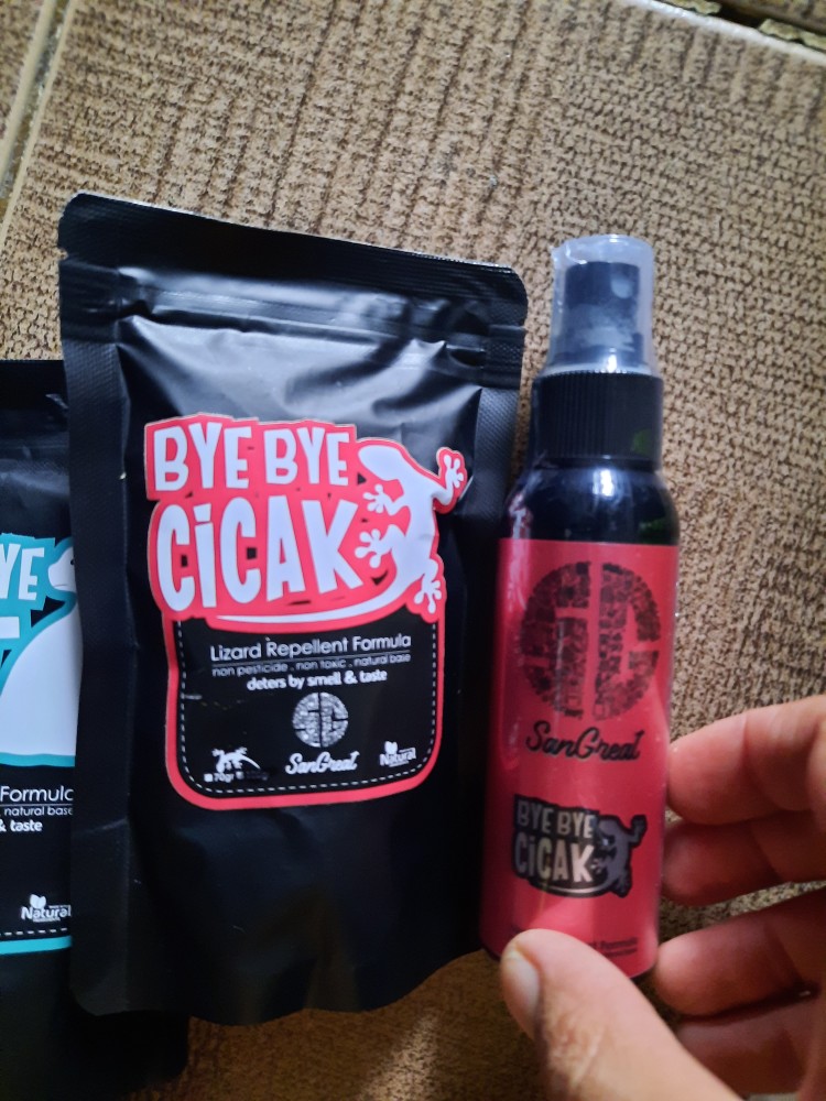 Paket Pengusir Cicak Bye Bye Cicak Gel Dan Spray