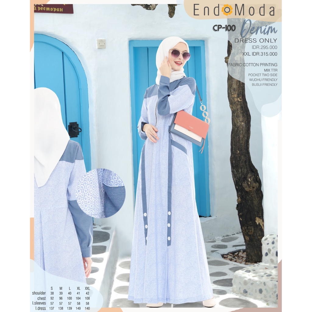 Gamis endomoda CP 100 denim