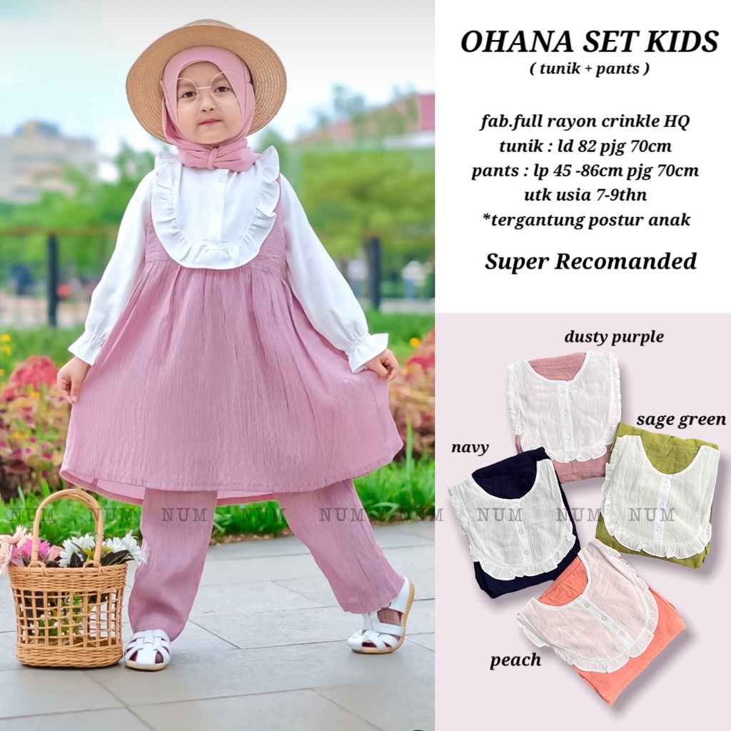 Ohana set kids ( tunik + pants )