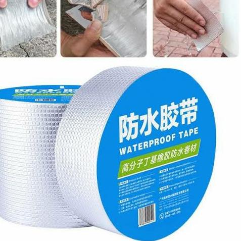 

➷ Lakban Anti Bocor Lem Talang Alumunium Foil Butyl 5cm x 5m ☁