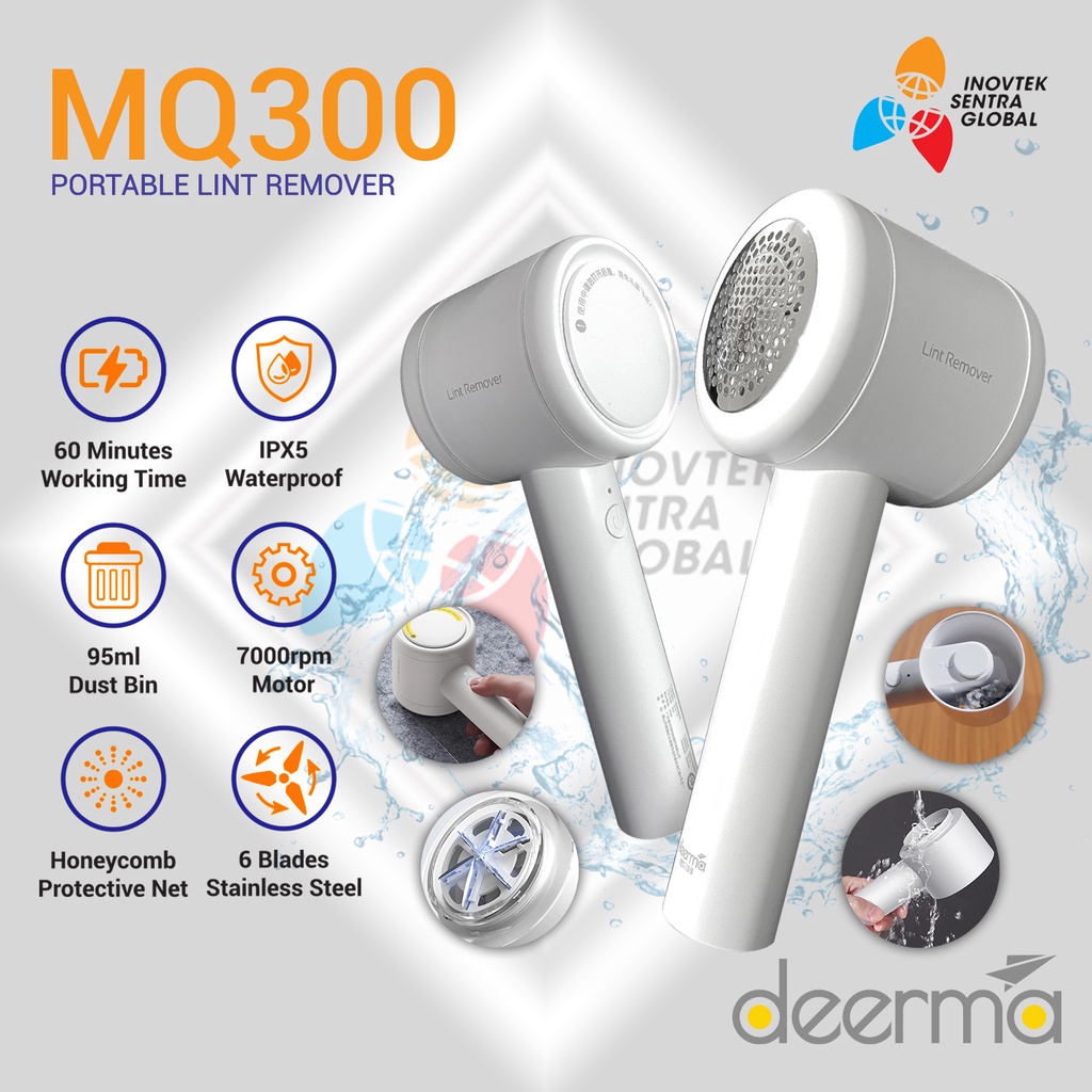 Deerma MQ300 / MQ811 Portable Lint Remover - Pemotong Bulu Serat Kain