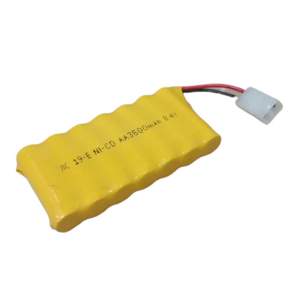 Baterai RC / Remot Control JIC 19-E NI-CD 7X AA 3500mAh 8.4V Soket Putih 2 Pin