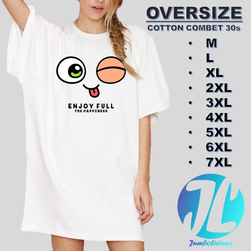 Kaos Jumbo Oversize Wanita Korea ld 130 ld 120 ld 140 Lengan Pendek Import Murah Baju Wanita Oblong 