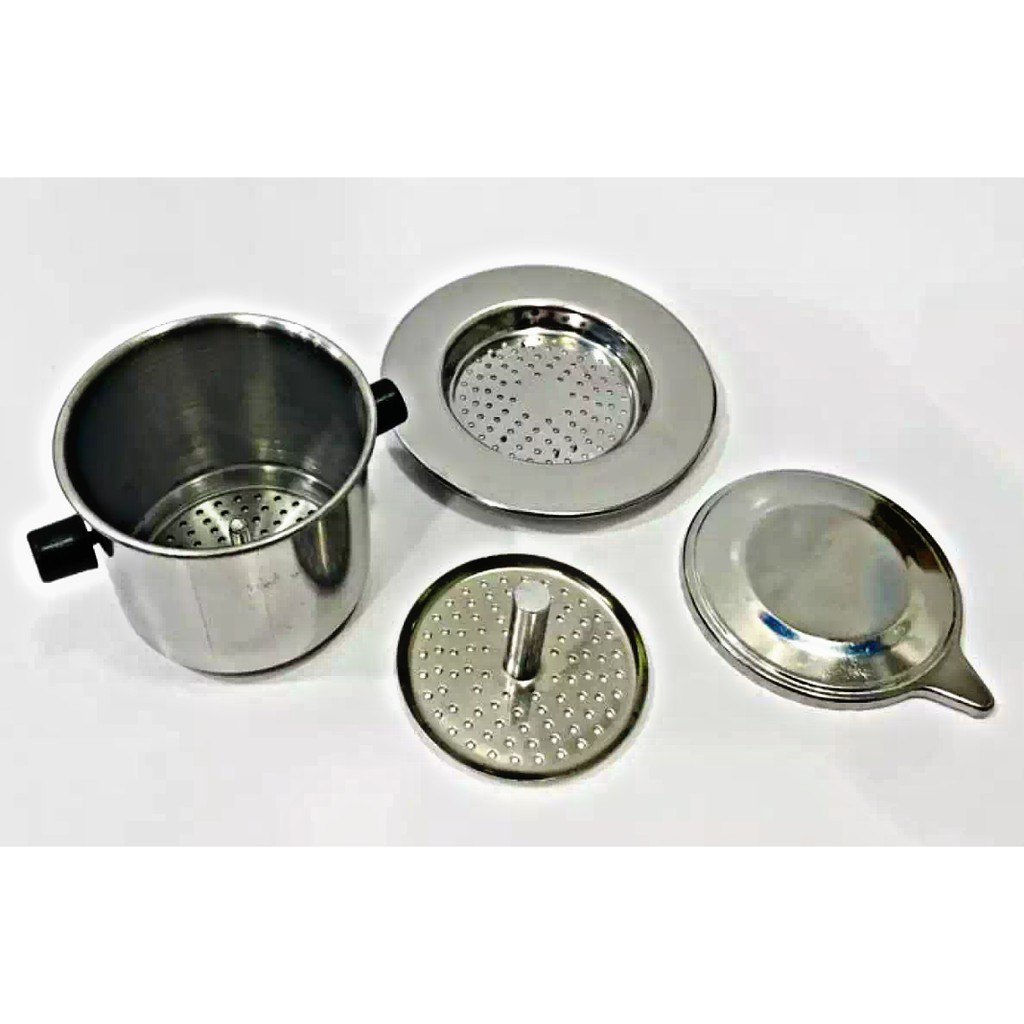 Long Cam 7Q Vietnam Drip Sekrup Ulir -Coffee Maker Bahan Stainless Steel Anti Karat