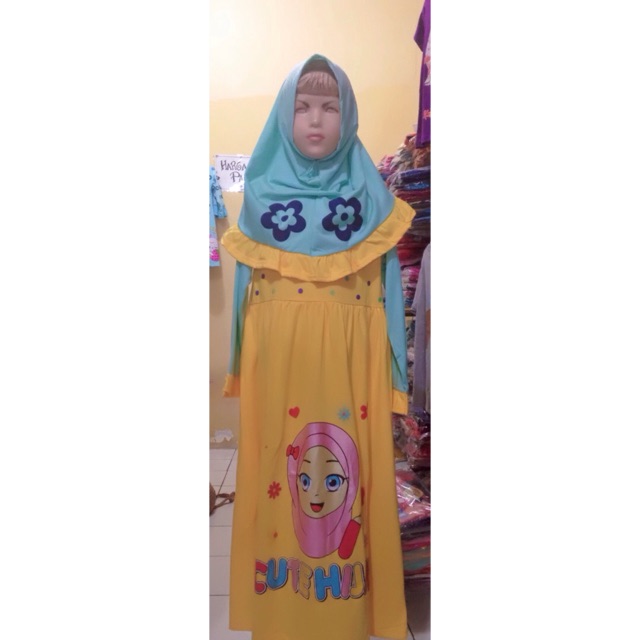 OBRAL GAMIS DNA HIJAB  SZ 12 (warna Hijau Muda)