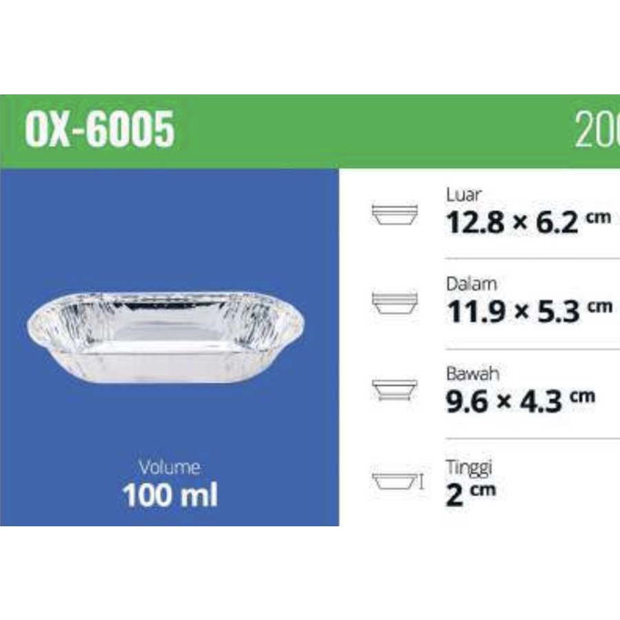 Aluminium Tray / OX 6005 / Aluminium Cup
