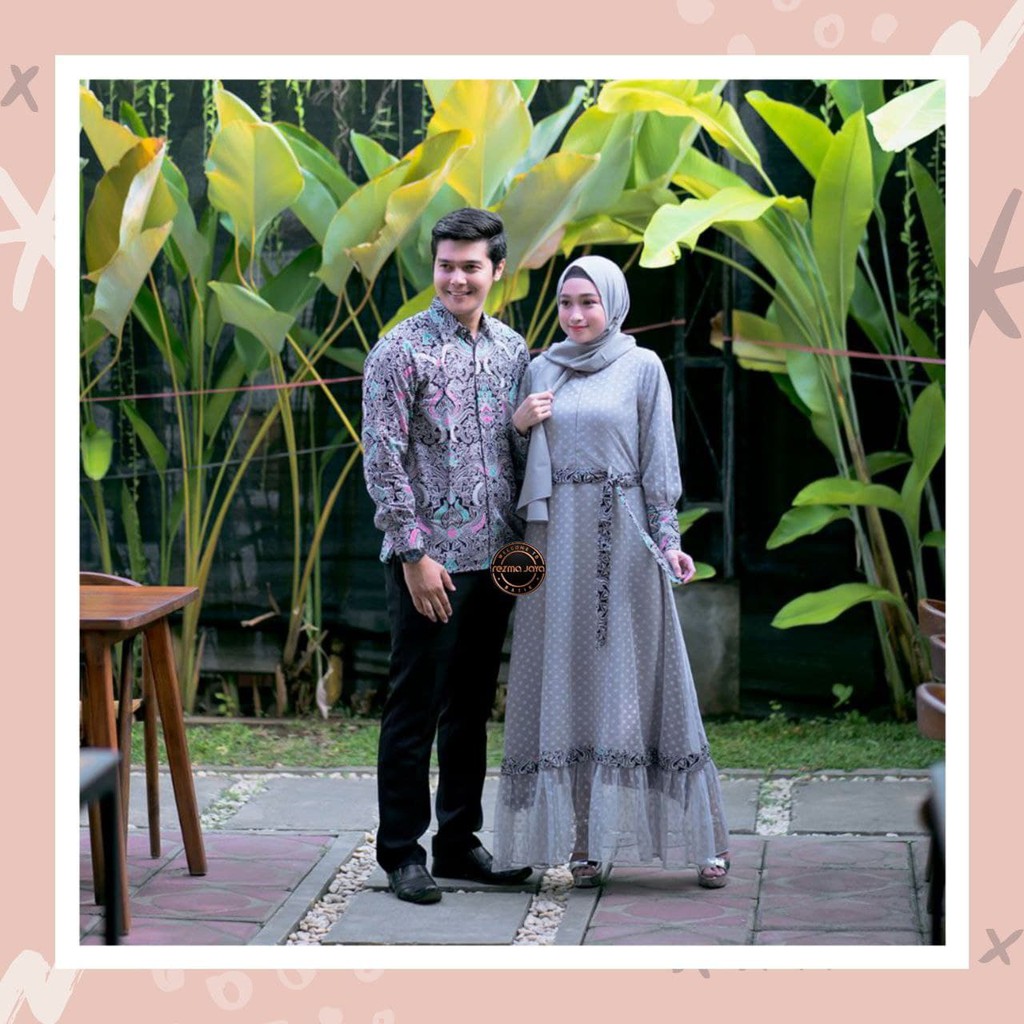 SARIMBIT BAJU BATIK COUPLE ORIGINAL/KEMEJA BATIK PRIA LENGAN PANJANG/GAMIS BATIK MODERN/KEBAYA COUPL
