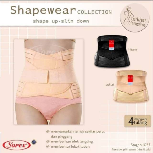 SOREX Stagen 1052 Korset Ibu Melahirkan Pelangsing Perut Slim Corset Shapewear