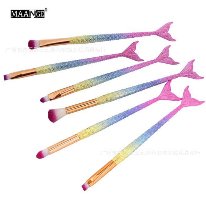 (BOW) Maange Brush Mermaid isi 6 Pcs