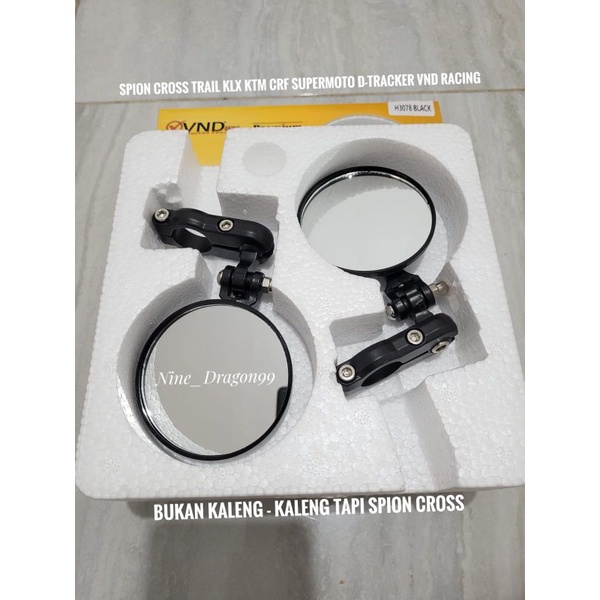 Spion Cross VND Racing Supermoto D-Tracker KLX 150 CRF 150 WR Beat Street Pemasangan Di Stang Motor Universal