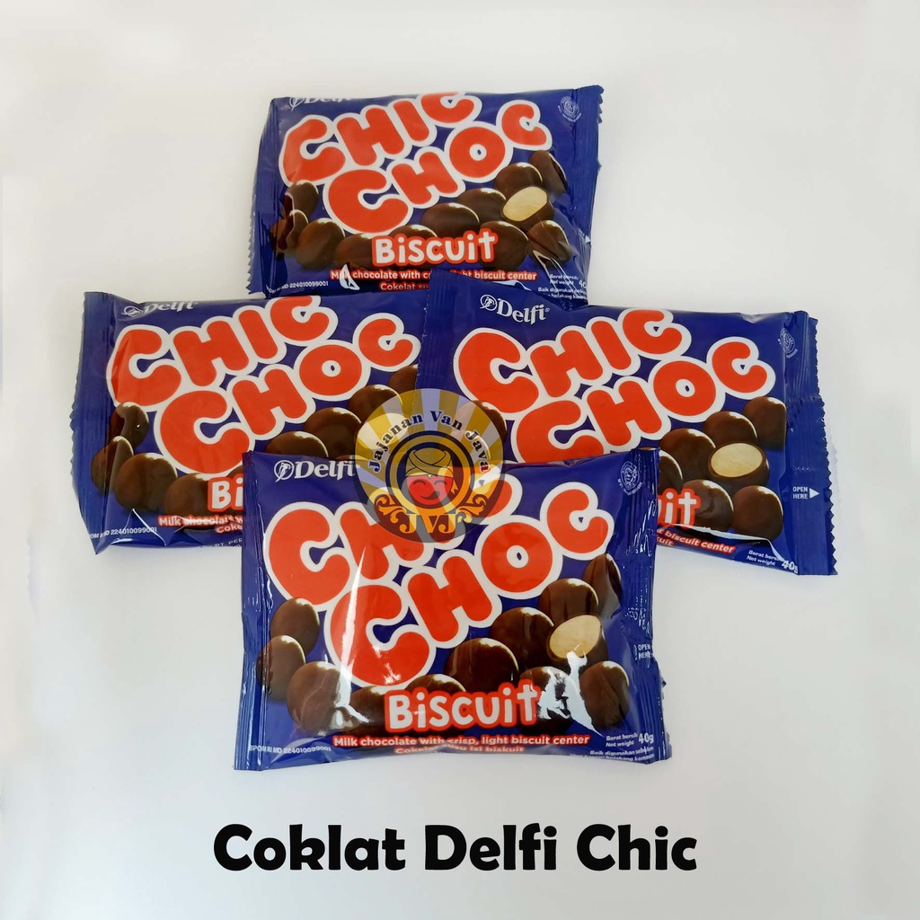 

Delfi Chic Choc 40 gr - Coklat Isi Biskuit - Delfi Chic Choc Biscuit Chocolate Ball