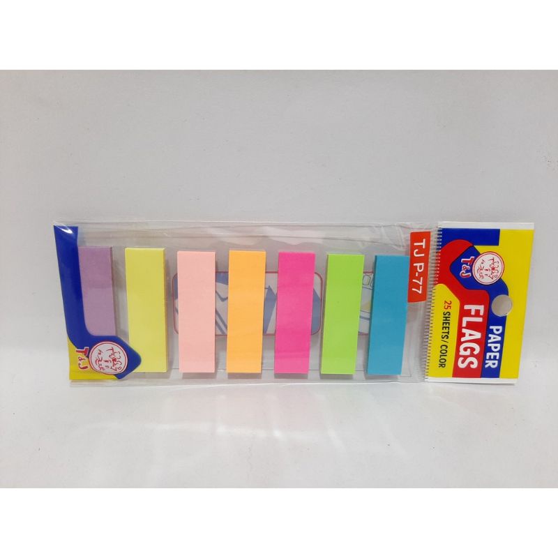 Post It T&amp;J TJ P-77 Kertas Pembatas Buku / Sticky Note Paper Flags