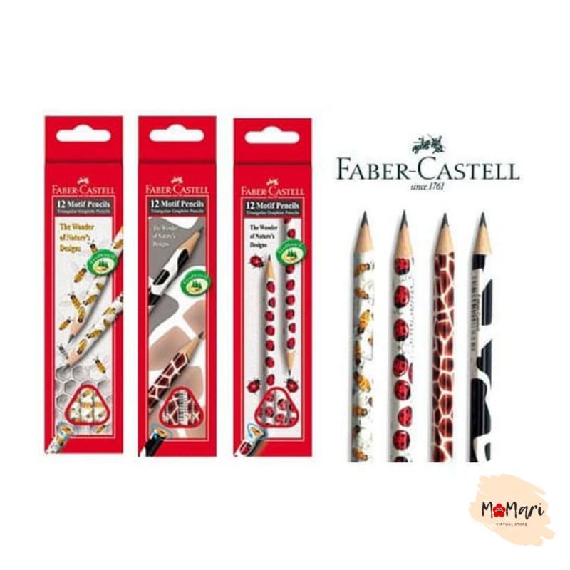 

PENSIL MOTIF 2B FABER CASTELL 12pcs