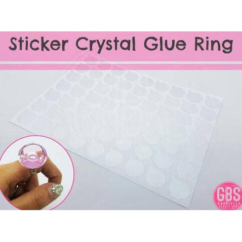 

HOT SALE STICKER CRYSTAL GLUE RING SMALL Terjamin