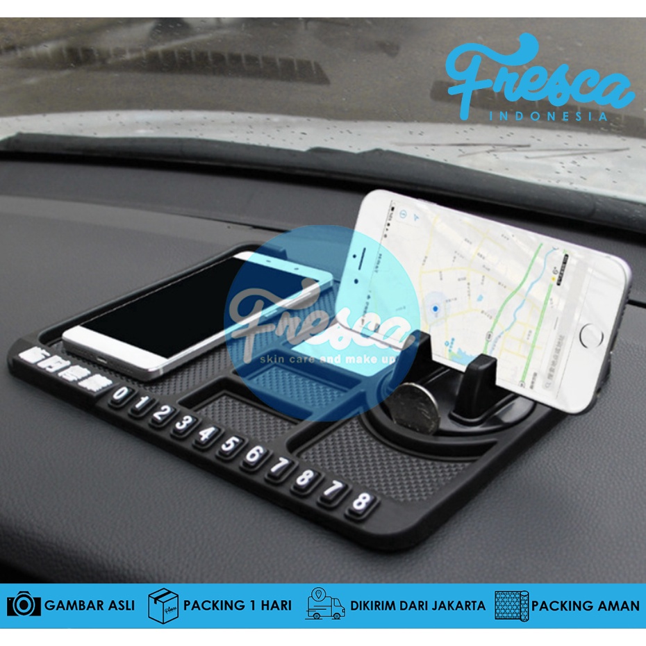 Anti Slip Mobil + Mounting Handphone Mobil Multifungsi Dasboard / Holder HP