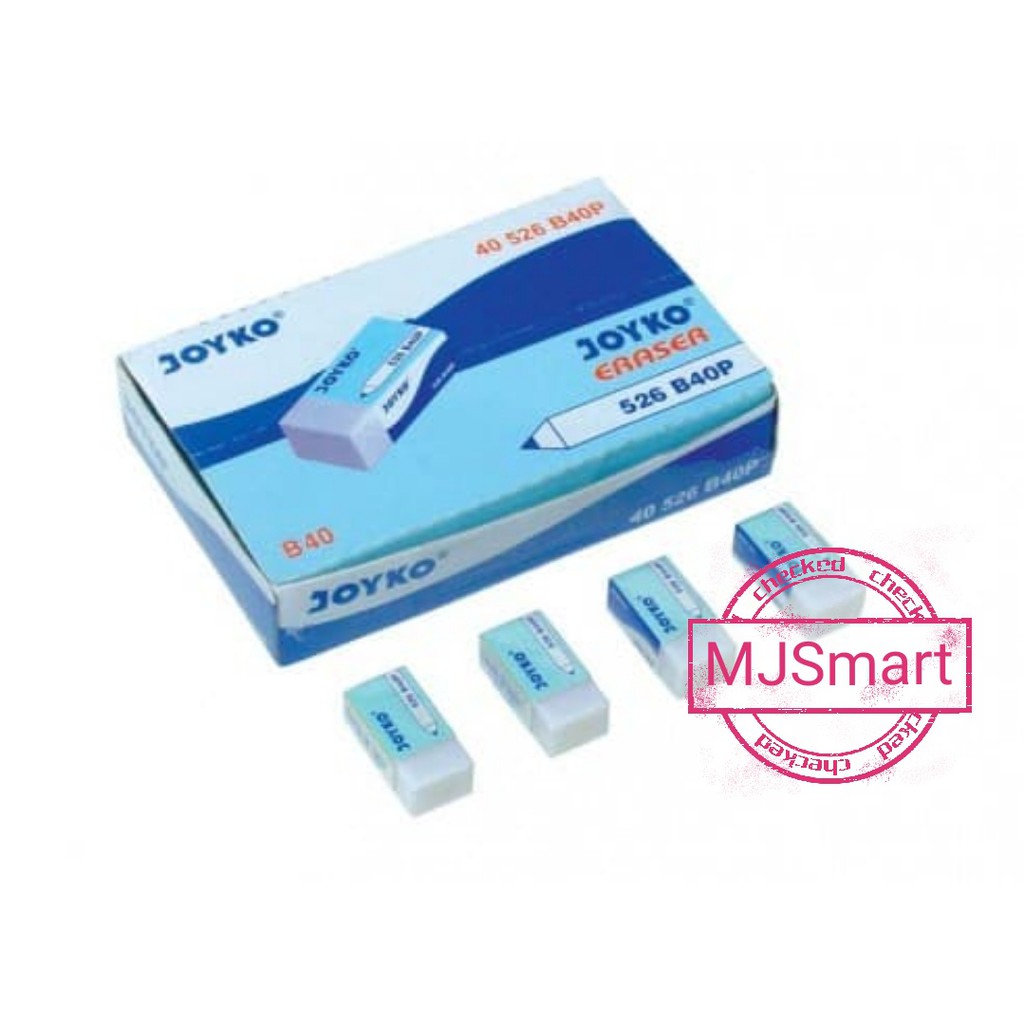 

ERASER / PENGHAPUS PENSIL JOYKO ER-526-B40P / 1 PAX@40PCS