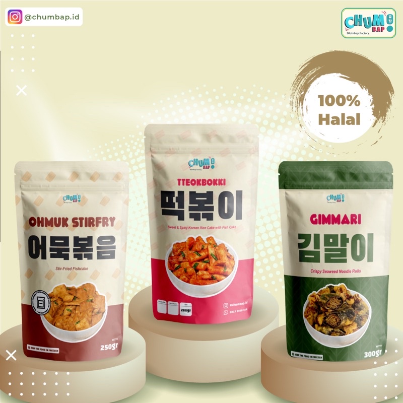 

Chum Bap Paket Promo Frozen Tteokbokki Gimmati Omuk Bokkeum | Halal