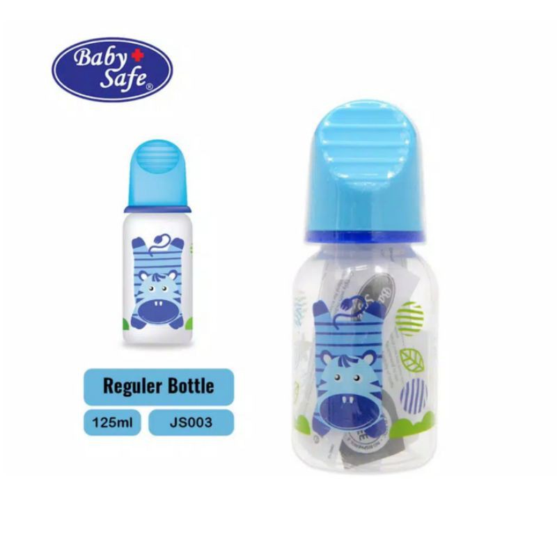 JS003 JS004 Baby Safe Feeding Bottle / Botol Susu Dot Bayi Babysafe 125ml 250ml