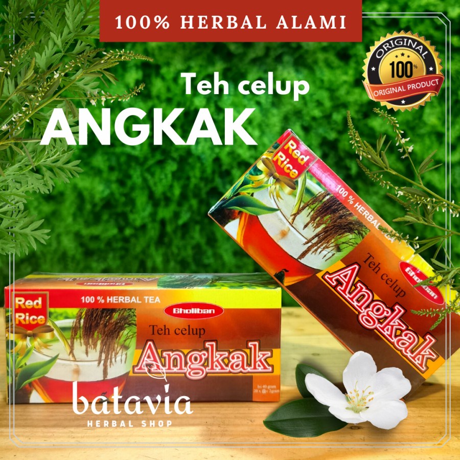 

Teh Celup Angkak Beras Merah Herbal DBD Trombosit Demam Berdarah