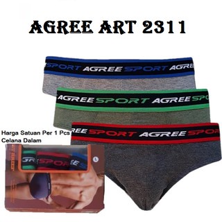 CD Sport Cowok Agree / Celana Dalam Pria / Sempak Sport Laki Agree Model 2311 &amp; 2-8886