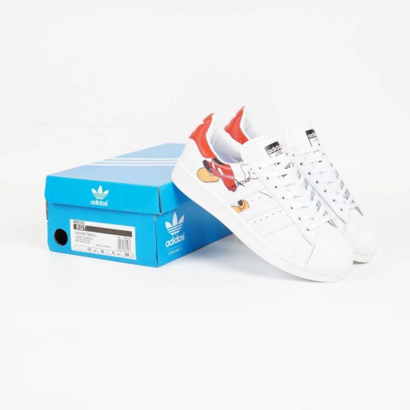 New Sepatu ADIDAS SUPERSTAR x DISNEY MICKEY MOUSE WHITE
