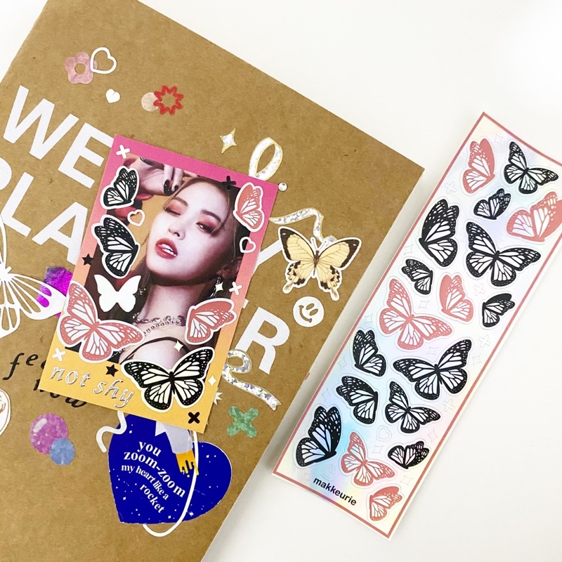 

Holographic Butterfly Stickers (Kiss Cut)