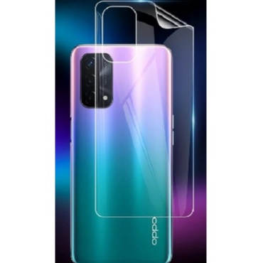 OPPO RENO 5F RENO 5 RENO 5 5G RENO 4 RENO 4F RENO 4 PRO ANTI GORES HYDROGEL BACK CLEAR BENING PLASTIK KHUSUS BELAKANG JELL PELINDUNG BODY ANTI JAMUR FULL COVER TRANSPARAN ANTI JAMURAN