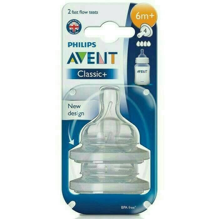 Philips Avent Classic Plus Nipple Teat Dot 6m+ Isi 2 Pcs