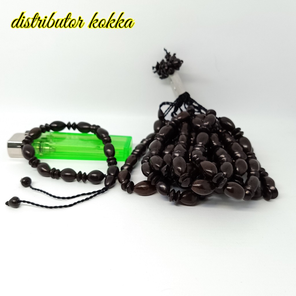 ( SUPER MURAH ) Harga grosir 10 pcs gelang Kokka kaukah oval halat kima 2 hitam