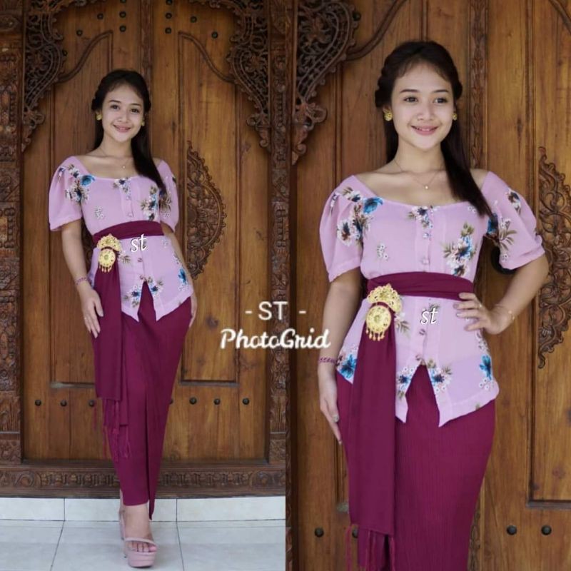 KEBAYA SIFON MOTIF BUNGA