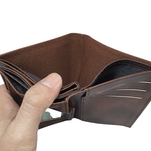 Dompet Pria Tanggung 3/4 Original Ori Bovis Branded Model 3 Dimensi Kualitas Distro Bahan Premium Harga Murah dan Terjangkau-6