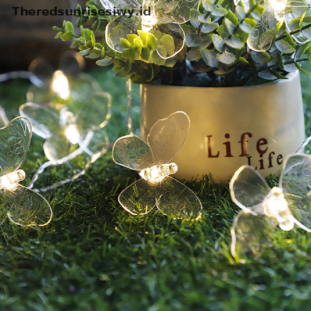 # Alat Rumah Tangga # Butterfly Lampu String LED Bentuk Kupu-Kupu Untuk Dekorasi Pernikahan / Natal