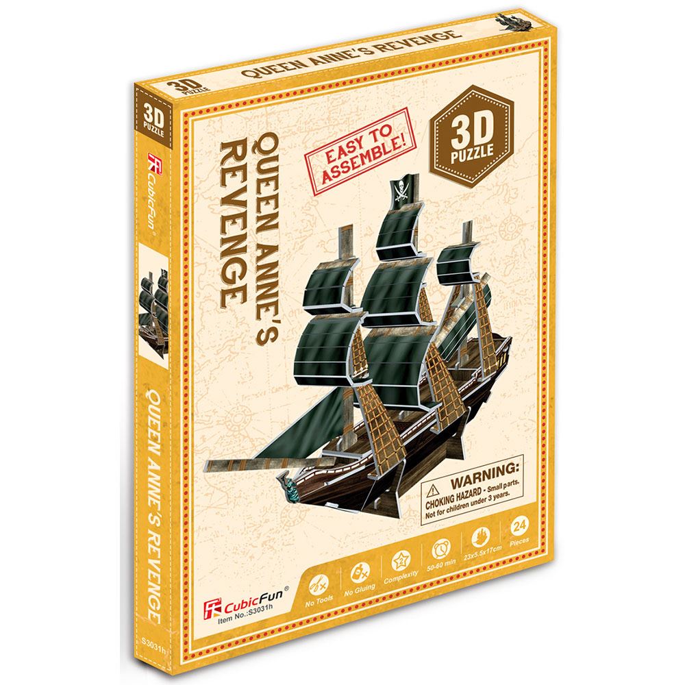 Cubicfun 3D Puzzle Mini Queen Anne's Revenge