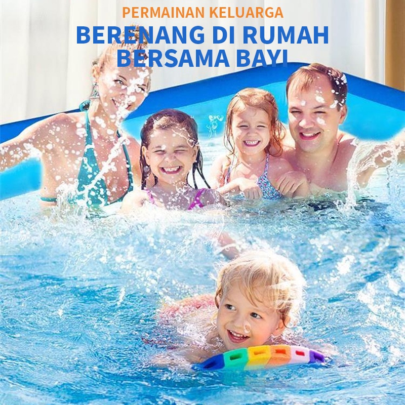 Kolam Renang Anak /Kolam Anak Jumbo / Kolam Mandi Bola Inflatable （1,5 meter 1,8 meter 2,1 meter 2,6 meter ） Kolam 3 Ring Baby SPA Murah