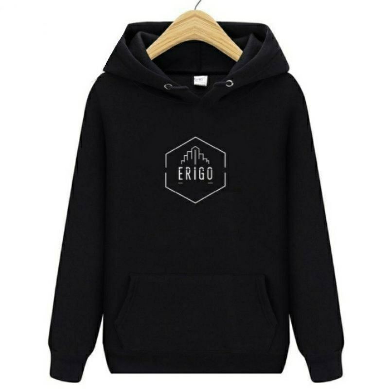 JAKET HOODIE ERIGO HITAM BES SELLER