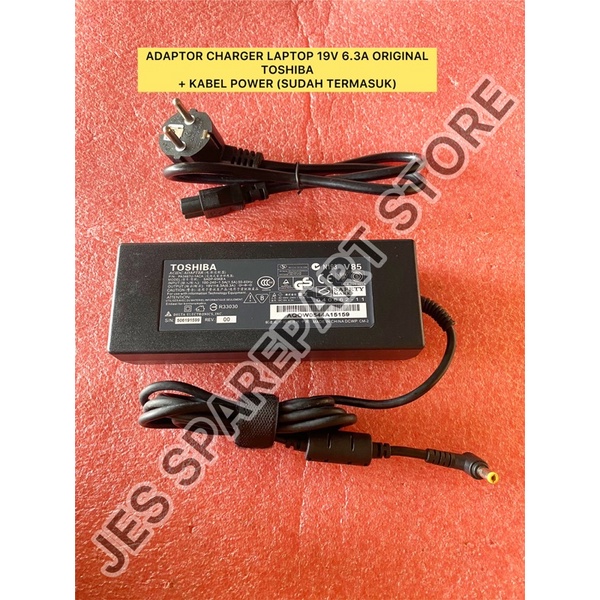 ADAPTOR CHARGER LAPTOP 19V 6.3A TOSHIBA