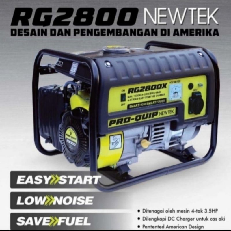 Genset 1000 Watt Proquip RG2800 Newtek Made in USA Genset Bensin 1000 Watt PROQUIP