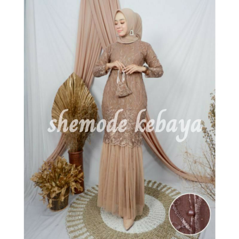 Gamis duyung pesta / gamis modern brokat