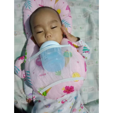 Lazy pillow bantal dot bayi bantal penyangga dot bayi