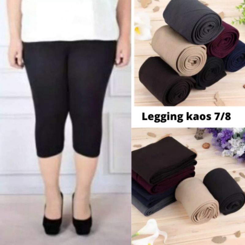 COD,,,LEGGING KAOS WANITA 7/8 / LEGGING PENDEK/LEGGING KAOS TEBAL