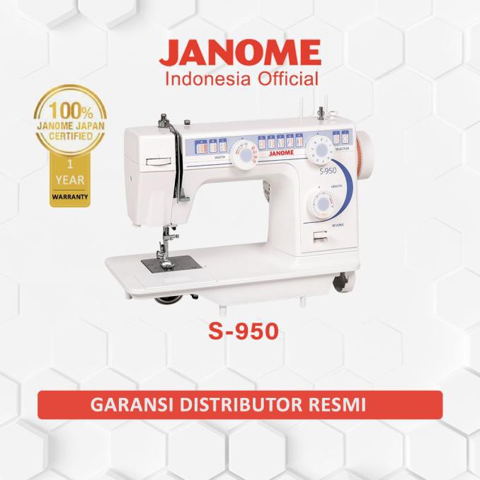 NEW / Mesin Jahit JANOME S-950 FLATBED S950 Japan Quality Garansi Resmi / Berkualitas