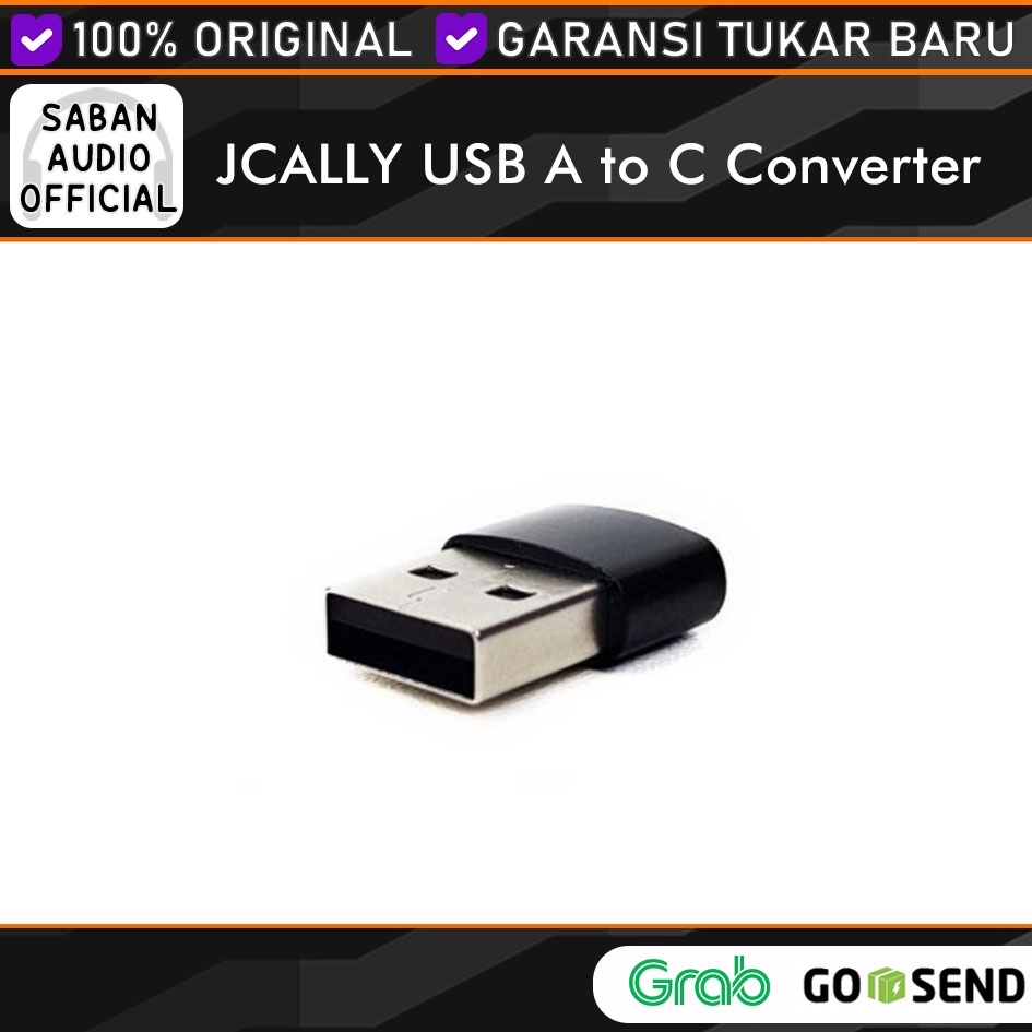 JCAlly USB A Male to USB C Female Converter Dongle