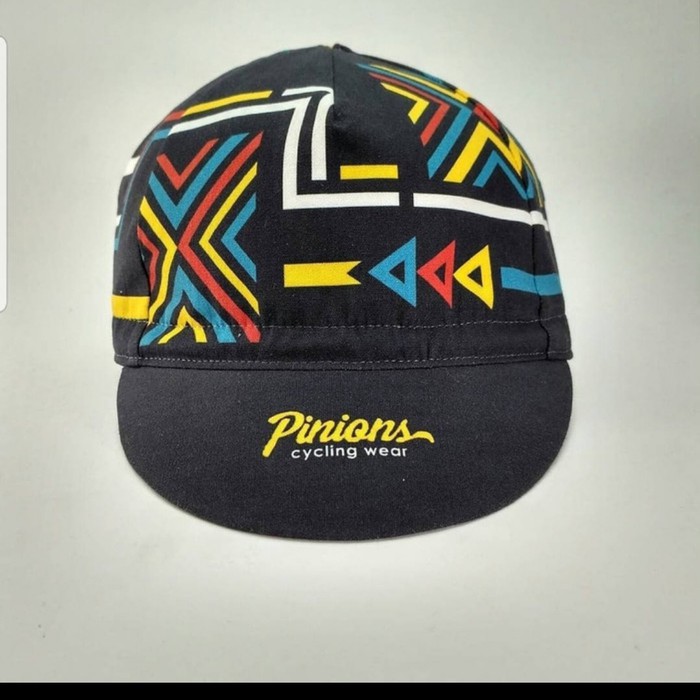 Pinions Cycling Caps cap topi sepeda - Black Navajo