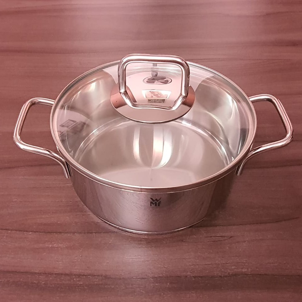 WMF Cromargan 20cm Stainless Steel Pan Panci Pot Masak Casserole