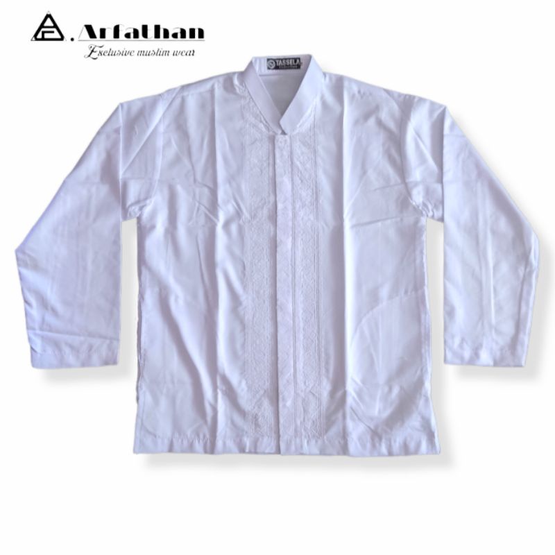 Baju Laki Laki Santri Idul Fitri Atasan Lengan Pendek Baku Kokoj Remaja Tk Sd Smp Baju Leberan Bju H