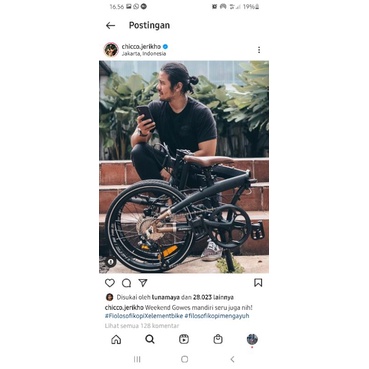 element bike x chico jerikho. ecosmo special edition filosofi kopi