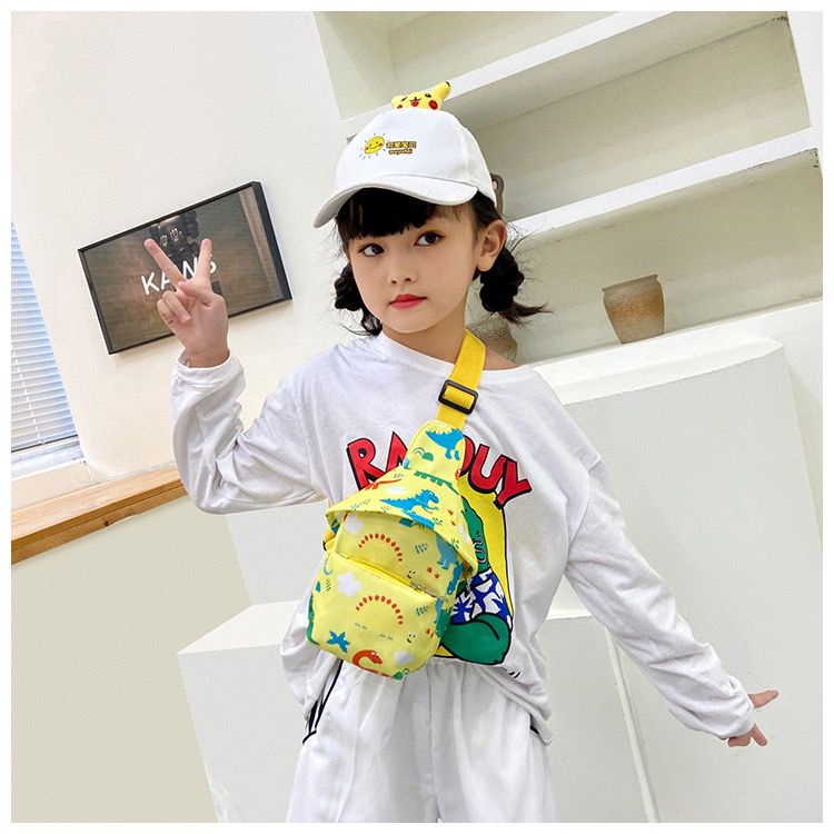 EL 4490 RISCE TAS WAISTBAG IMPORT ANAK UNISEX CEWEK COWOK PRIA WANITA LAKI-LAKI PEREMPUAN MOTIF DINO UNICORN