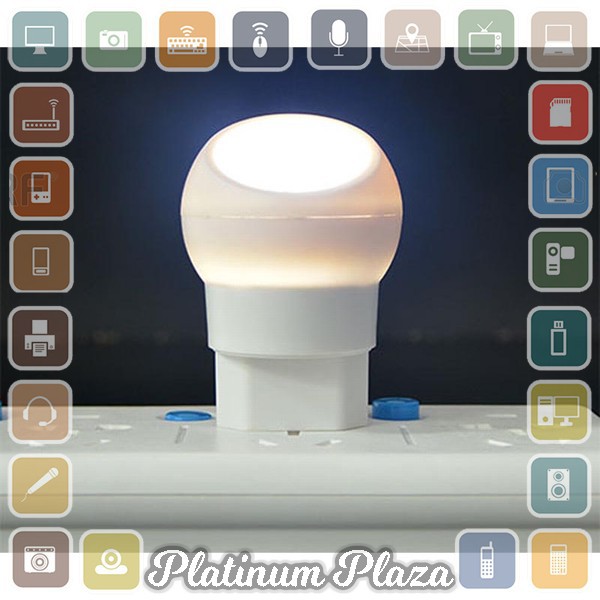 Lampu Tidur LED Sensor Cahaya Rotasi 360 Derajat - White`6R62FZ-