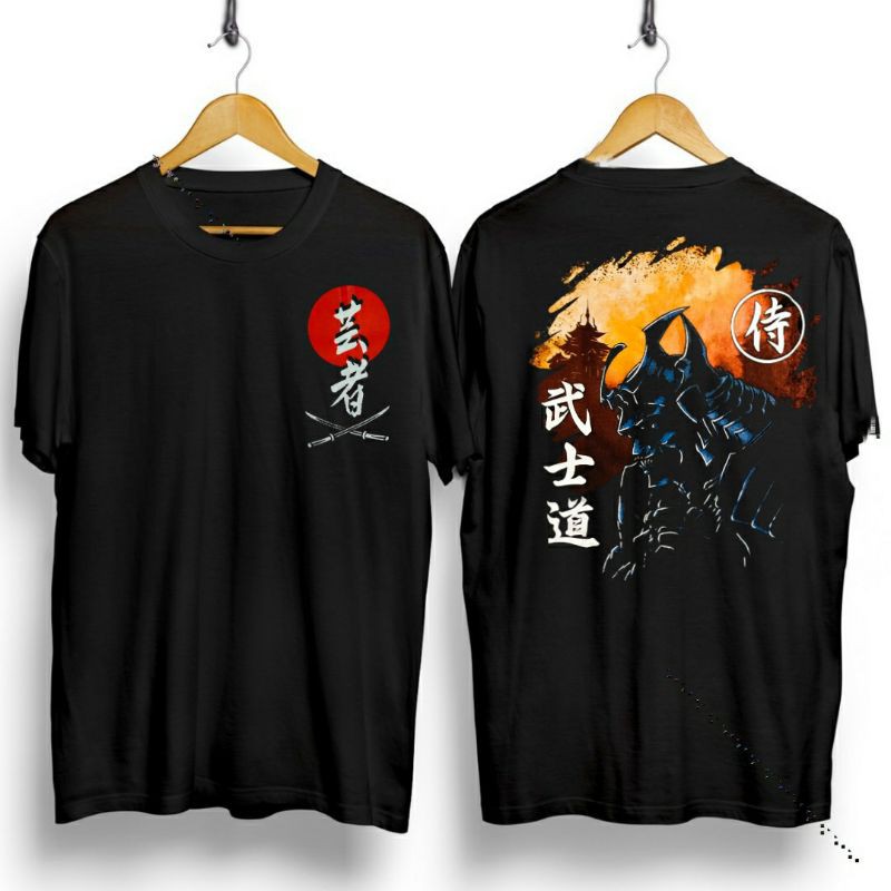 Kaos distro samurai jepang/Kaos Busido/Kaos samurai jepang/Kaos Samurai/Kaos Gambar samurai jepang